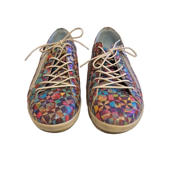 CLOUD FOOTWEAR geometric bright colored sneakers, 38 EU, VGC - Picture 1 of 10